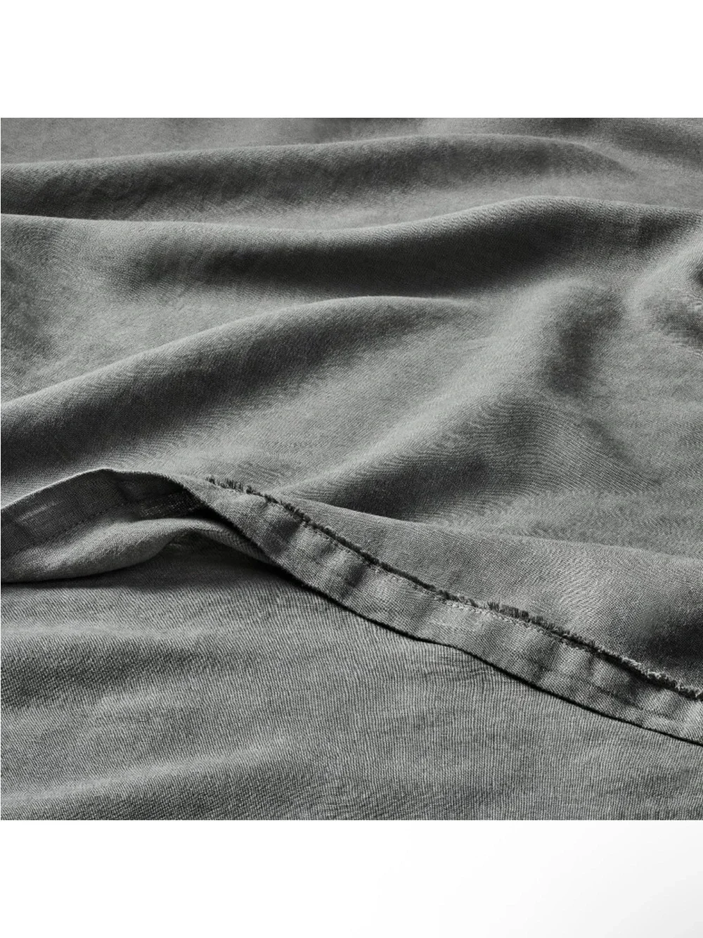 NWT King 100% Linen Sheet Set Dark Gray - Casaluna